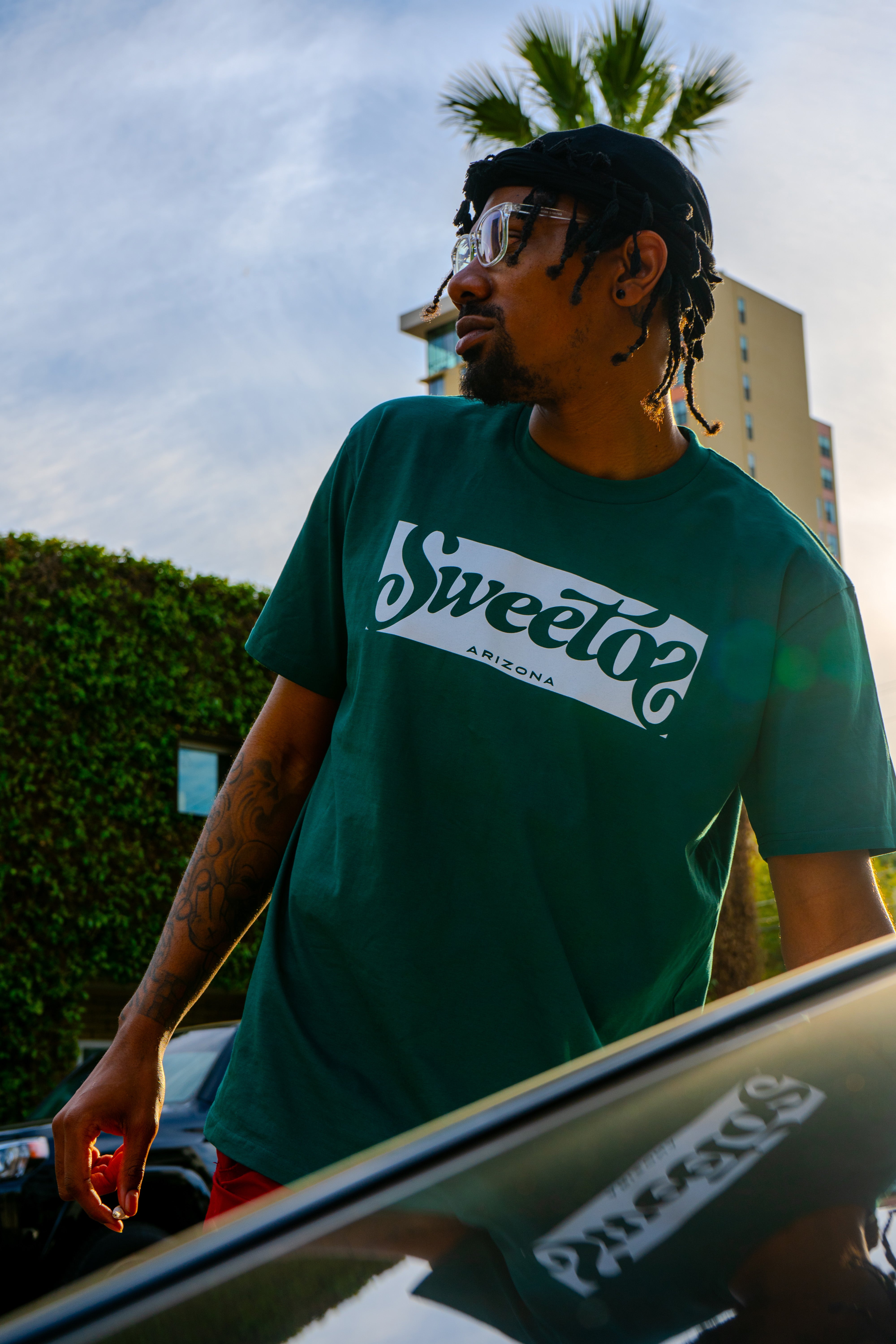 Sweet O’z Crate Tee Iconic Green & White